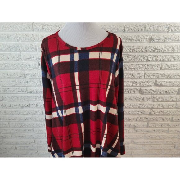 Mint Pineapple Womens Top 3XL Plus Tunic Pullover Poly Blend Knit PLA50E - Picture 3 of 8